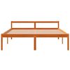 vidaXL Cama para mayores madera maciza de pino marr&oacute;n cera 160x200 cm