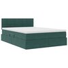 vidaXL Cama con almacenamiento Verde oscuro 140 x 200 cm Terciopelo