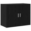 vidaXL Armario de Pared Roble Negro 80 x 42,5 x 64 cm