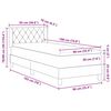 vidaXL Cama tipo Box Spring con colch&oacute;n Rosa 190 x 90 cm Terciopelo
