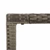 vidaXL Set comedor jard&iacute;n 7 pzas y cojines rat&aacute;n sint&eacute;tico gris