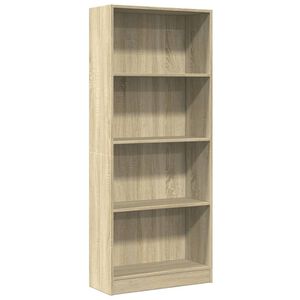 vidaXL Estanter&iacute;a de madera de ingenier&iacute;a roble Sonoma 60x24x143 cm