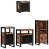 vidaXL Juego de muebles de ba&ntilde;o 4 pcs Madera s&oacute;lida recuperada