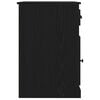 vidaXL Escritorio Roble Negro 50 x 115 x 75 cm Madera de ingenier&iacute;a