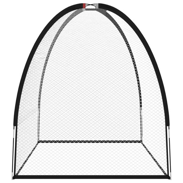 vidaXL Red de entrenamiento para golf poliéster negro 300x150x210 cm