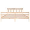vidaXL Estructura de cama de madera maciza 200x200 cm