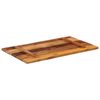 vidaXL Tablero de mesa rectangular madera maciza 60x100 cm 25-27 mm
