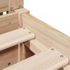 vidaXL Estructura de cama sin colch&oacute;n madera maciza de pino 200x200 cm
