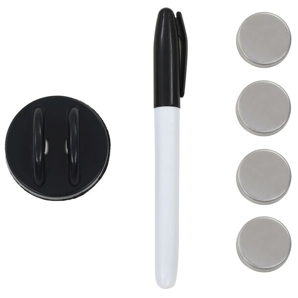 vidaXL Pizarra magnética de pared vidrio 60x60 cm