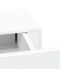 vidaXL Estantes de pared con caj&oacute;n 2 uds MDF blanco 60x23,5x10 cm
