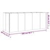vidaXL Jardinera acero corten 200x80x80 cm