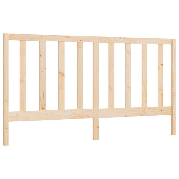 vidaXL Cabecero de cama madera maciza de pino 186x4x100 cm