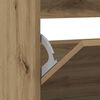 vidaXL Armario Zapatero con estante Roble ahumado 80 x 21 x 87,5 cm