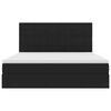 vidaXL Cama con almacenamiento y LED Negro 160 x 200 cm Terciopelo