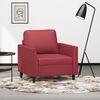 vidaXL Sill&oacute;n cuero sint&eacute;tico rojo tinto 60 cm