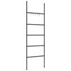 vidaXL Toallero Escalera con 5 Niveles Negro 58x175 cm Hierro