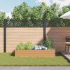 vidaXL Jardinera acero corten 195x100x36 cm
