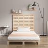 vidaXL Cabecero de cama de pared madera maciza de pino 81x3x91,5 cm