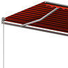 vidaXL Toldo de pie autom&aacute;tico naranja y marr&oacute;n 600x350 cm