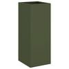 vidaXL Jardinera acero verde oliva 32x29x75 cm