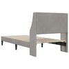 vidaXL Estructura de cama Gris Claro 80 x 200 cm Terciopelo