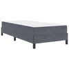 vidaXL Cama tipo Box Spring con colch&oacute;n Gris oscuro 90 x 200 cm tela