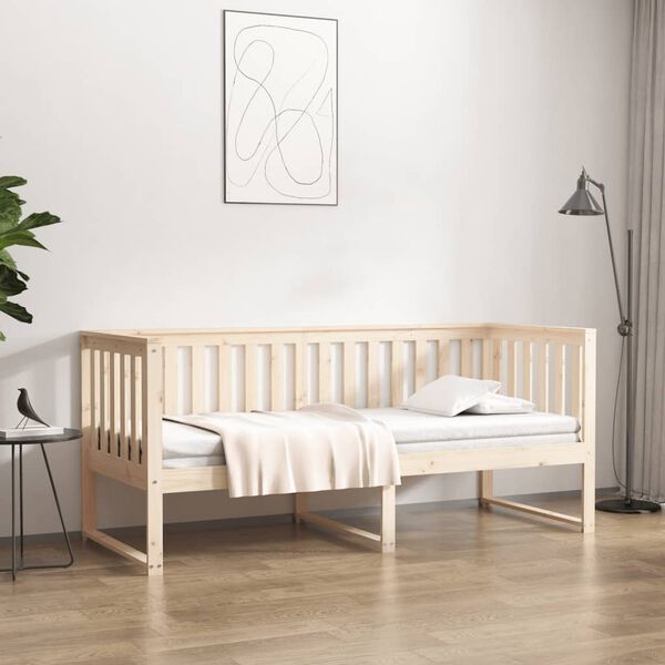 vidaXL Sof&aacute; cama sin colch&oacute;n madera maciza de pino 80x200 cm