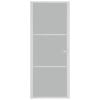 vidaXL Puerta interior de vidrio y aluminio blanco mate 83x201,5 cm