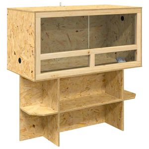 vidaXL Terrario Marr&oacute;n 100 x 50 x 100 cm OSB