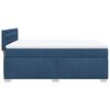 vidaXL Cama box spring con colch&oacute;n tela azul 140x190 cm