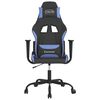 vidaXL Silla gaming tela negro y azul