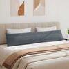 vidaXL Cojines de sof&aacute; 2 pcs Gris oscuro 200 x 40 cm Tela de pana