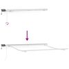 vidaXL Toldo Retr&aacute;ctil Manual Gris Claro 350 x 250 cm Tela y acero