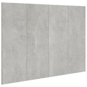 vidaXL Cabecero de cama madera contrachapada gris 120x1,5x80 cm