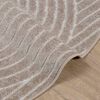 vidaXL Alfombras de &aacute;rea Redondo Beige &Oslash; 160 CM