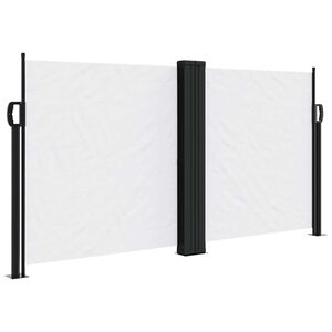 vidaXL Toldo lateral retr&aacute;ctil blanco 120x600 cm