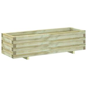 vidaXL Arriate rectangular madera 120x40x30 cm
