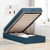 vidaXL Estructura de cama otomana colch&oacute;n terciopelo azul oscuro