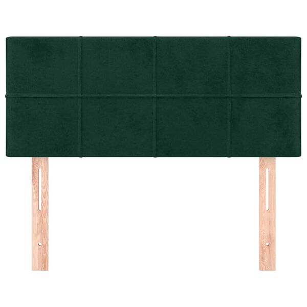 vidaXL Cabecero de terciopelo verde oscuro 80x5x78/88 cm