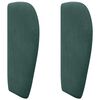 vidaXL Oreja de cabecero Verde 40 x 23 x 6 cm Terciopelo