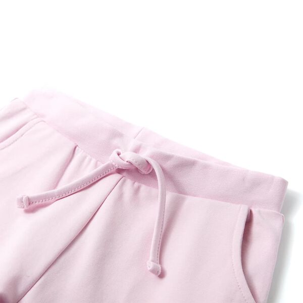 Pantalones de chándal infantiles rosa claro 116