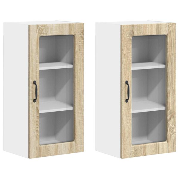 vidaXL Mueble de Cocina 2 pcs Roble Sonoma 40 x 31 x 80 cm