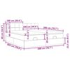 vidaXL Estructura de cama otomana colchones terciopelo rosa 200x200cm