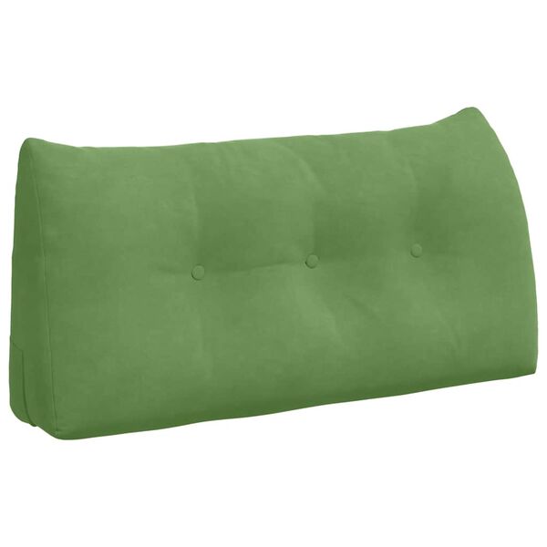 vidaXL Coj&iacute;n de Espalda Verde claro 100 x 24 x 50 cm Terciopelo