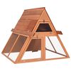 vidaXL Conejera de madera maciza de abeto 152x127x109,5 cm