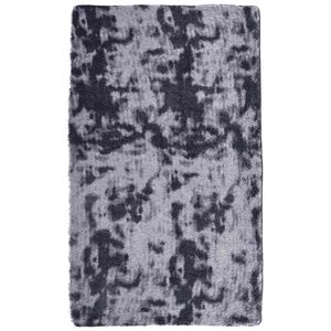 vidaXL Alfombra de pelo largo NAVARRA gris oscuro 60x100 cm poli&eacute;ster