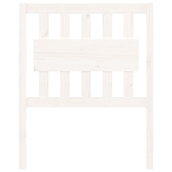 vidaXL Cabecero de cama madera maciza de pino blanco 80,5x4x100 cm