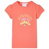 Camiseta infantil color coral 104