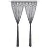 vidaXL Cortina de macram&eacute; algod&oacute;n gris antracita 140x240 cm