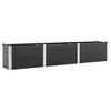 vidaXL Arriate de WPC gris 300x50x54 cm